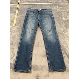 DENIZEN Levi's 216 Slim Fit Jeans Men's 27‎ Blue Distressed Stretch Denim
